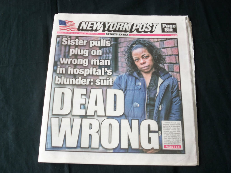 2019 JANUARY 28 NEW YORK POST NEWSPAPER - SHIRELL POWELL PULLS PLUG - DEAD WRONG