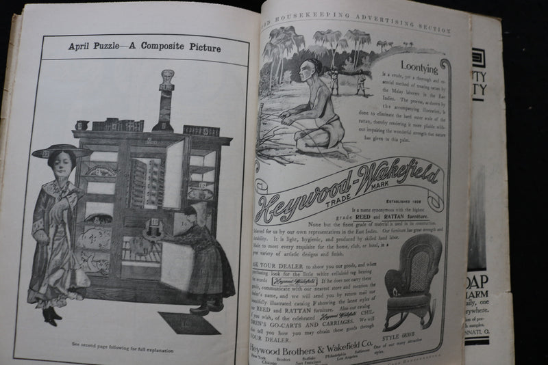 1905 APRIL GOOD HOUSEKEEPING MAGAZINE - NICE ILLUSTRATED COVER - SP 4185D