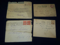 1930'S GREEK LETTERS & STAMPED ENVELOPES LOT - NEWARK NEW JERSEY - J 4767