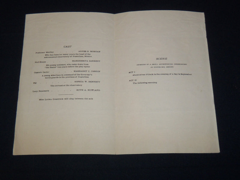 1900'S FAY HOUSE PLAY PROGRAMS LOT OF 3 ISSUES - CAMBRIDGE - K 2083