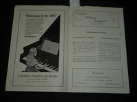 1941-1942 NEW HAVEN SYMPHONY ORCHESTRA FIRST CONCERT PROGRAM - J 5465