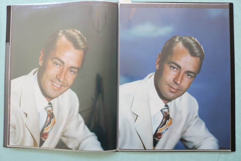 MOVIE STARS COLOR PHOTOS SCRAPBOOK -ROBERT WAGNER - LANCASTER - HESTON - #59