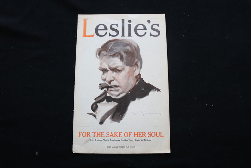 1913 JUNE 26 LESLIE'S ILLUSTRATED MAGAZINE - SAKE OF HER SOUL COVER - E 10819