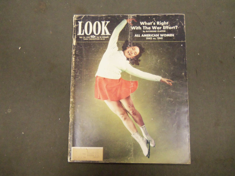 1942 DECEMBER 15 LOOK MAGAZINE - GREAT PHOTOS AND ADS - ST 1519