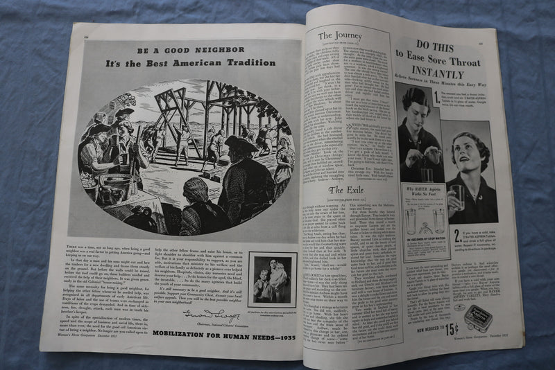 1935 DECEMBER WOMAN'S HOME COMPANION MAGAZINE - GREAT STORIES & ADS - SP 4787E