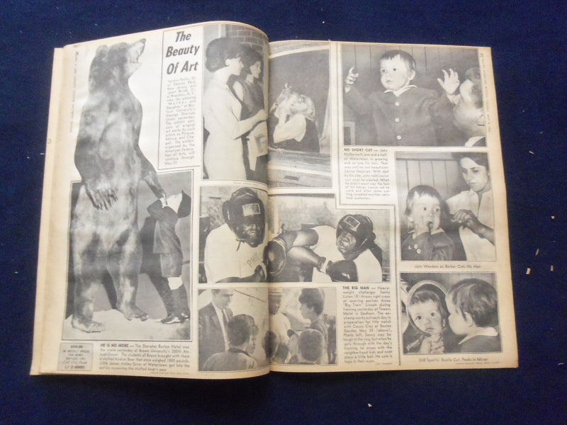 1965 MAY 4 BOSTON RECORD AMERICAN NEWSPAPER-GANGSTER SHOT 5 TIMES N DUEL-NP 6281