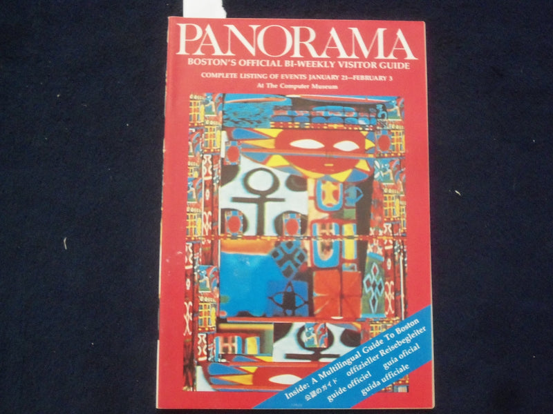 1990 PANORAMA BOSTON VISTOR GUIDE PROGRAM - KATE BURTON + 3 SIGNATURES - J 9713