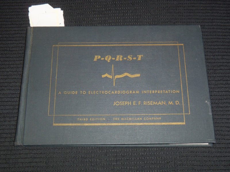 1952 P-Q-R-S-T ELECTROCARDIOGRAM GUIDE BOOK - RISEMAN - 3RD EDITION - K 2691
