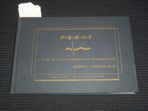 1952 P-Q-R-S-T ELECTROCARDIOGRAM GUIDE BOOK - RISEMAN - 3RD EDITION - K 2691