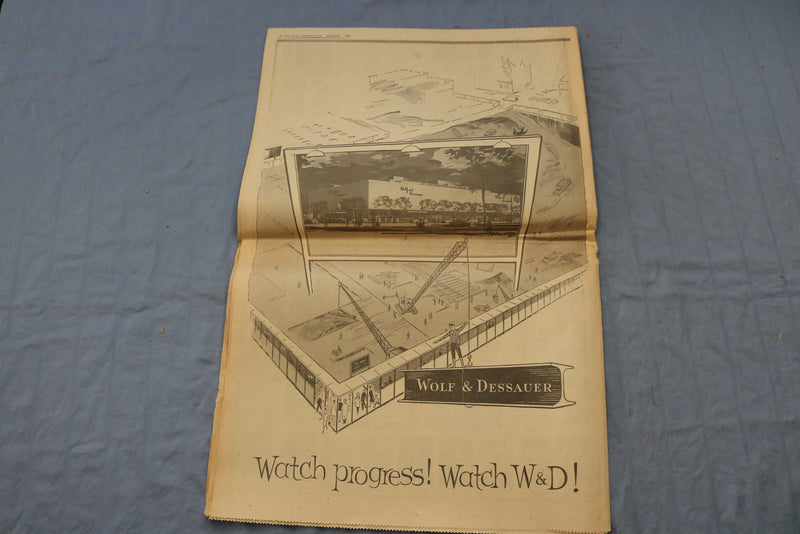 1958 MAY FORT WAYNE SENTINEL & JOURNAL - PROGRESS SECTIONS - LOT OF 2 - NP 8544