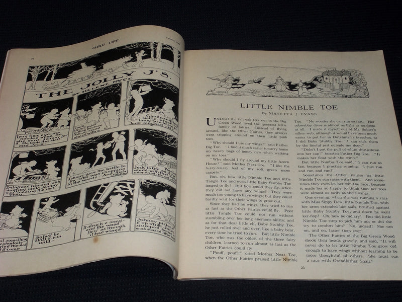 1925 JANUARY CHILD LIFE MAGAZINE NICE ILLUSTRATED COVER & INSIDES - E 3765