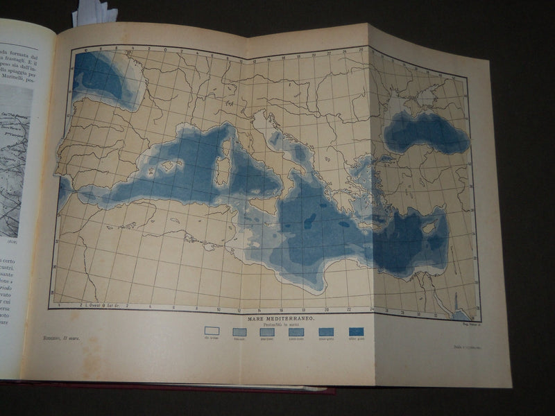 1928 IL MARE BOOK BY EGISTO ROGGERO - ITALIAN - GREAT MAPS - KD 4919