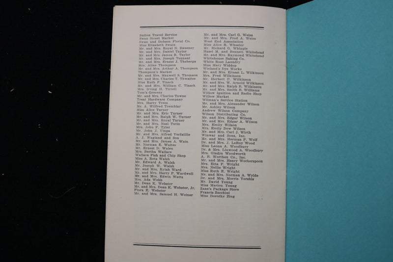 1947 JUNE 24-25 METHUEN MEMORIAL MUSIC HALL ORGAN CONCERT PROGRAM - K 2461