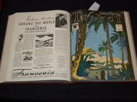 1933 JANUARY-DECEMBER TRAVEL MAGAZINE BOUND VOLUME - GREAT COVERS - KD 2131