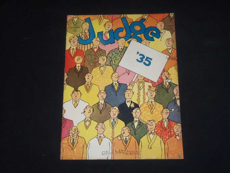 1931 SEPTEMBER 5 JUDGE MAGAZINE - RAH MATERIAL - ST 5698