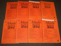1934 THE ATLANTIC MONTHLY MAGAZINE LOT 8 ISSUES - STORIES & ARTICLES - WR 450M