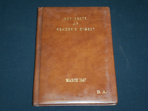 1947 MARCH DET BESTE AF READER'S DIGEST NORWAY MAGAZINE - HARD BOUND - KD 6395
