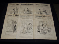 1881-1884 JOURNAL AMUSANT ILLUSTRE FRENCH MAGAZINE LOT OF 30 - FASHION - O 3197K