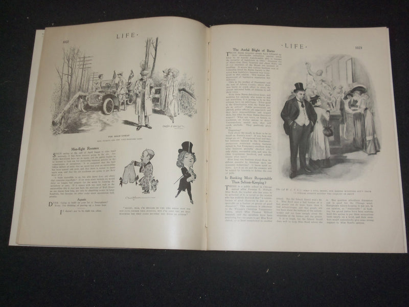 1911 MAY 25 LIFE MAGAZINE - COLLEGE NUMBER - A KNOCK AT THE DOOR - ST 6454