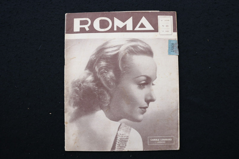 1936 ROMA MAGAZINE - CAROLE LOMBARD COVER - E 25048