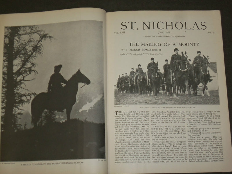 1926 JUNE ST. NICHOLAS MAGAZINE - ILLUSTRATIONS, STORIES & ADS - B 5035