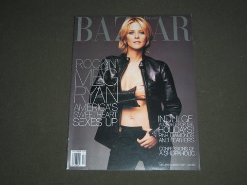 1998 DECEMBER HARPER'S BAZAAR MAGAZINE - MEG RYAN COVER - SP 4548