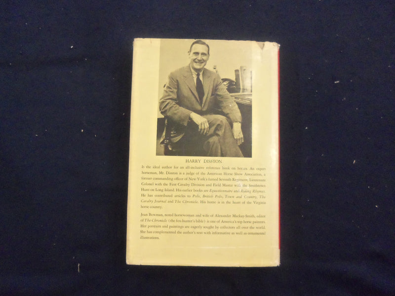 1961 KNOW ABOUT HORSES HARDCOVER BOOK BY HARRY DISSTON - KD 8217