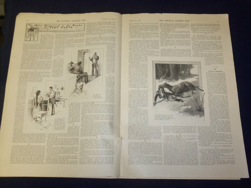 1899 AUG 19 THE SATURDAY EVENING POST MAGAZINE -ECCENTRICITIES OF GENIUS- B 6714