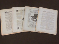 1874-1875 NATIONAL TEACHER'S MONTHLY MAGAZINE LOT OF 4 ISSUES - WR 438
