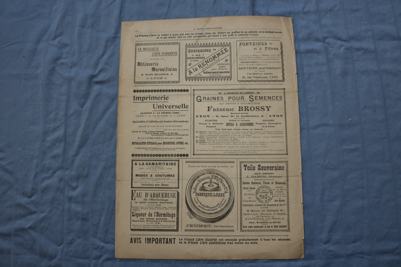 1898 LA FRANCE LIBRE ILLUSTREE MAGAZINE - FRENCH - LOT OF 5 - O 3854