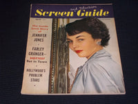 1949 APRIL SCREEN GUIDE MAGAZINE - JENNIFER JONES FRONT COVER - E 14812