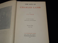 1905 THE LIFE OF CHARLES LAMB BY E. V. LUCAS VOLUME 1 & 2 - KD 7806