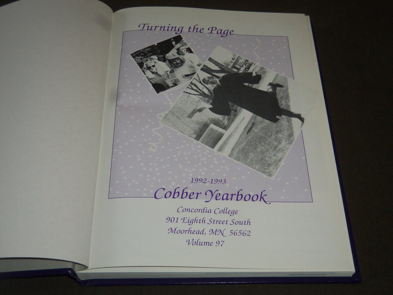 1993 COBBER CONCORDIA COLLEGE YEARBOOK - MOORHEAD MN - GREAT PHOTOS - YB 1080