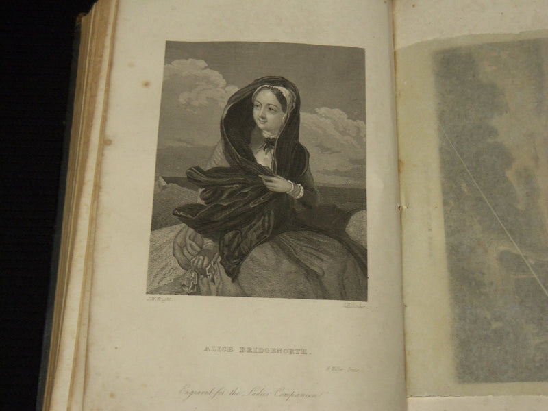 1841 MAY-1842 APRIL THE LADIES' COMPANION MAGAZINE BOUND VOLUME - KD 703Q