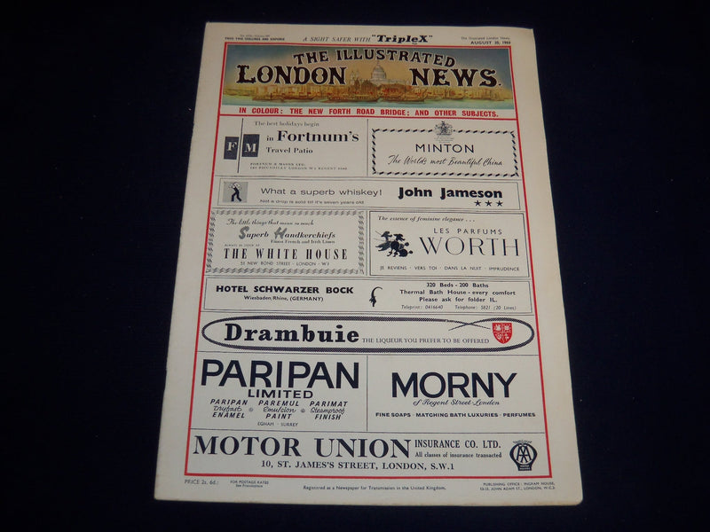 1960 AUGUST 20 ILLUSTRATED LONDON NEWS MAGAZINE - QUEEN MARY LINERR - E 8054