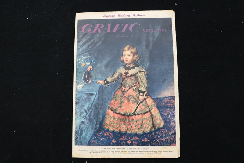 1950 NOV 26 CHICAGO SUNDAY TRIBUNE MAGAZINE - MARGARETA TERESA COVER - E 26254
