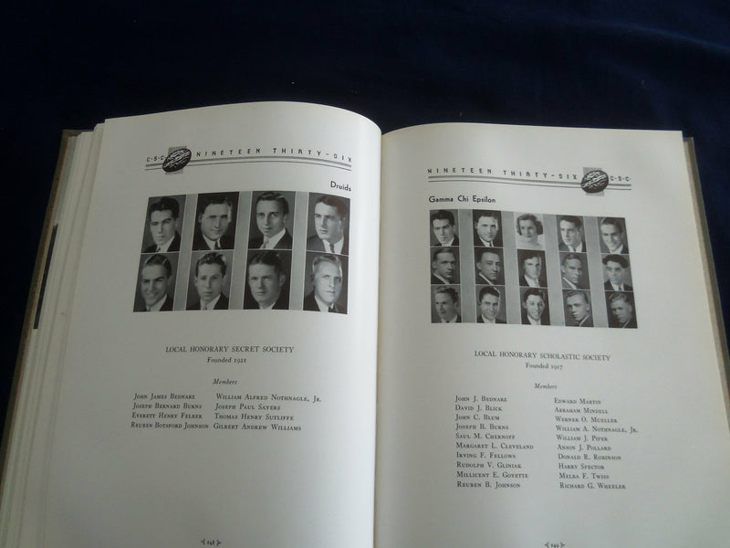 1936 THE NUTMEG CONNECTICUT STATE COLLEGE YEARBOOK - STORRS, CT - YB 2630