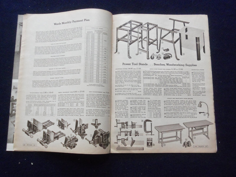 1953-1954 MONTGOMERY WARD POWR-KRAFT POWER TOOL AND WELDING CATALOG - J 8485