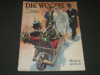 1927 JANUARY 15 DIE WOCHE GERMAN MAGAZINE - NICE ILLUSTRATED COVER - ST 4312