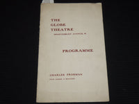 1910 A WOMAN'S WAY GLOBE THEARE PROGRAMME - CHARLES FROHMAN - K 581