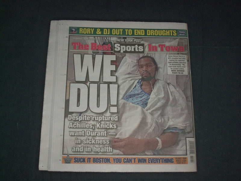 2019 JUNE 13 NEW YORK POST NEWSPAPER - $7,832 TO KILL BIG PAPI - DAVID ORTIZ