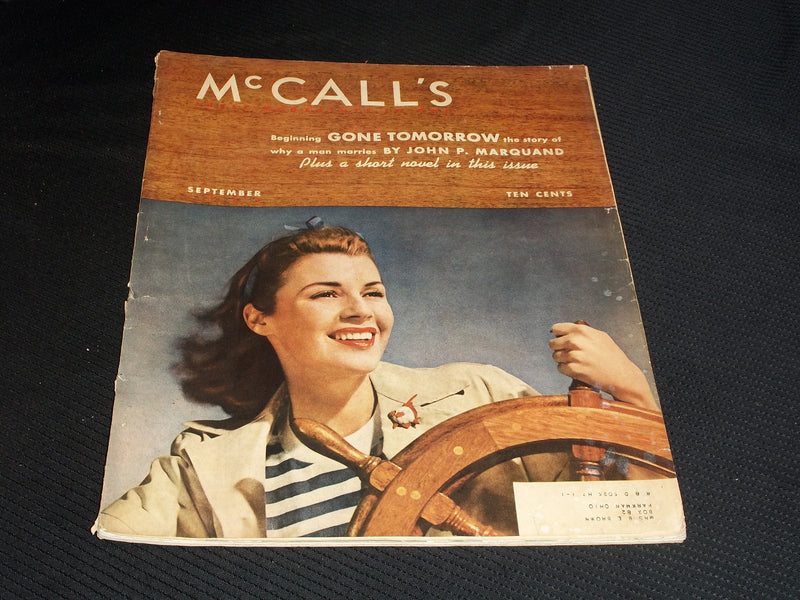 1940 SEPTEMBER MCCALL'S MAGAZINE NICE COVER & FULL PAGE ADS - E 1310