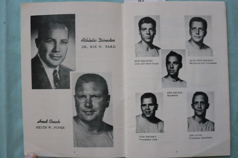 1956 SEP 29 DENISON UNIVERSITY VS. MT. UNION COLLEGE FOOTBALL PROGRAM - K 3316