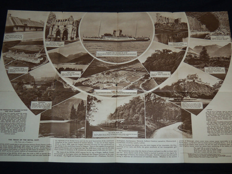 1933 THE ROYAL SCOT CENTURY OF PROGRESS FOLD-OUT - GREAT BRITAIN - J 8749