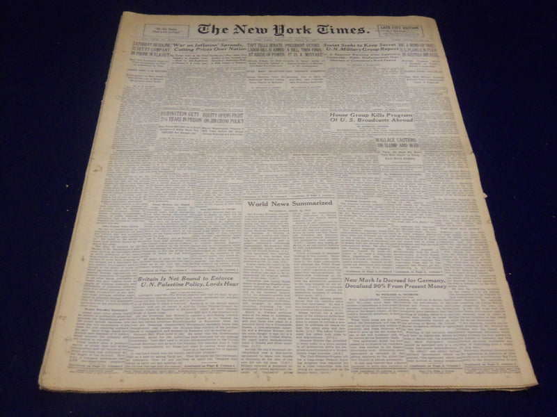 1947 APRIL 24 NEW YORK TIMES - EQUITY FIGHTS JIM CROW - NT 3477