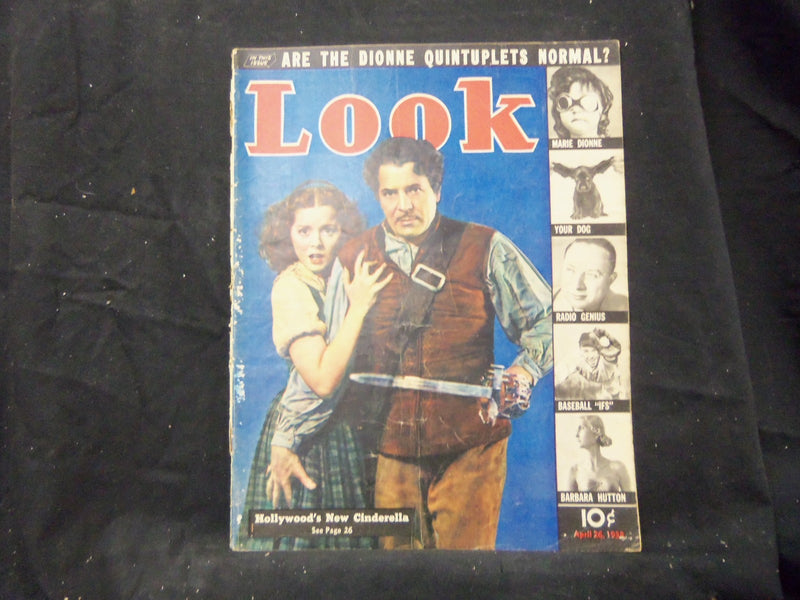 1938 APRIL 26 LOOK MAGAZINE - ARLEEN WHELAN - GREAT PHOTOS & ADS - ST 1414