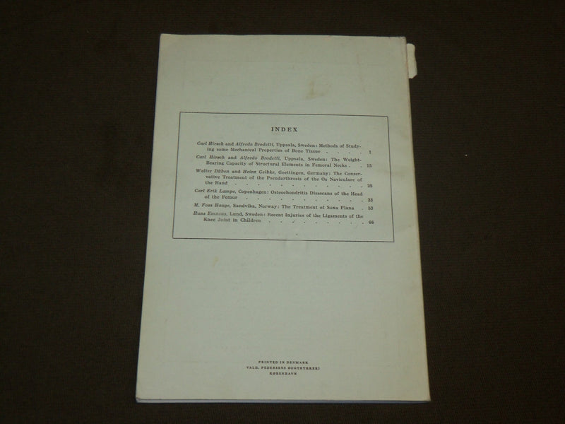 1956 ACTA ORTHOPAEDICA SCANDINAVICA VOLUME 26 NO. 1 - BONE TISSUE - J 6138
