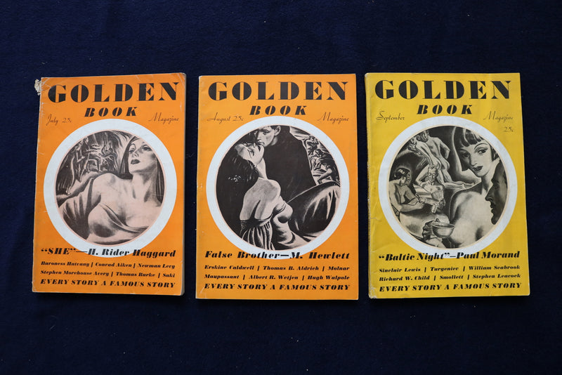1935 THE GOLDEN BOOK MAGAZINE - LOT OF 9 - O 3458
