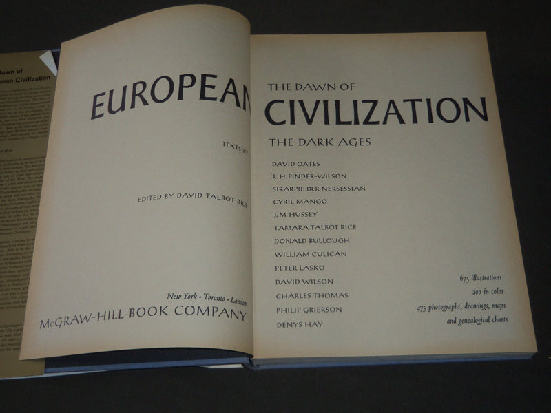 1966 THE DAWN OF EUROPEAN CIVILIZATION BOOK - GREAT PRINTS - I 473