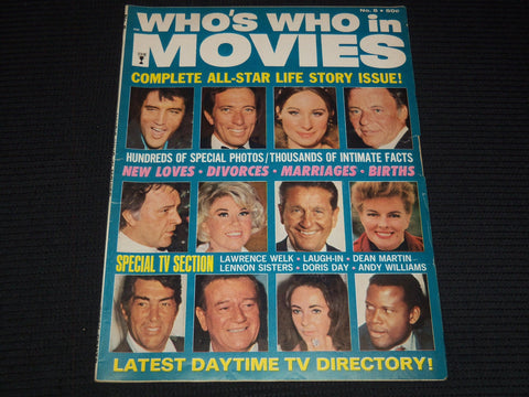 1970 NO. 5 WHO'S WHO IN MOVIES MAGAZINE - GREAT COVER - E 14607
